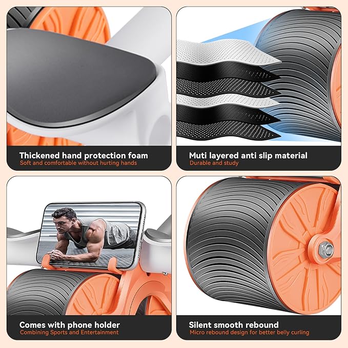 Buy-or-shop-online-Namibia-for-Home-Gym-Ab-Roller-for-Indoor-Outdoor-Automatic-Rebound-Roller-Wheel-with-Elbow-Support-Abdominal-Exercise-Machine-for-Abs-Workout-and-Fitness-yormarket-1