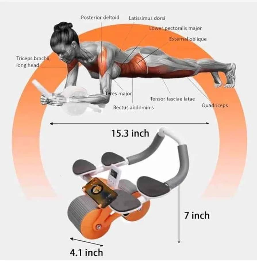 Buy-or-shop-online-Namibia-for-Home-Gym-Ab-Roller-for-Indoor-Outdoor-Automatic-Rebound-Roller-Wheel-with-Elbow-Support-Abdominal-Exercise-Machine-for-Abs-Workout-and-Fitness-yormarket-3