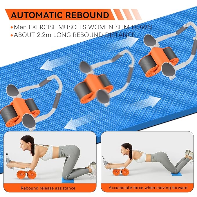 Buy-or-shop-online-Namibia-for-Home-Gym-Ab-Roller-for-Indoor-Outdoor-Automatic-Rebound-Roller-Wheel-with-Elbow-Support-Abdominal-Exercise-Machine-for-Abs-Workout-and-Fitness-yormarket-3